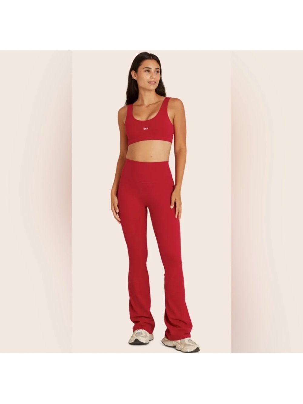 SETACTIVE SPORTBODY® FLARE LEGGINGS - APPLE. - M